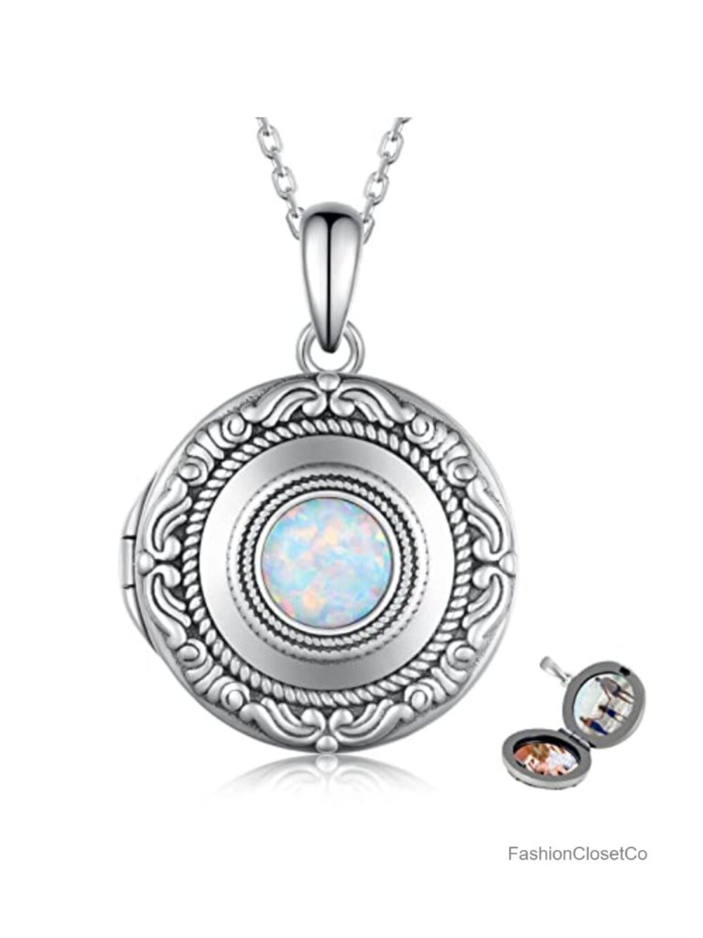 925 Sterling Silver Urn Necklace for Ashes Memorial Locket Photo Jewelry